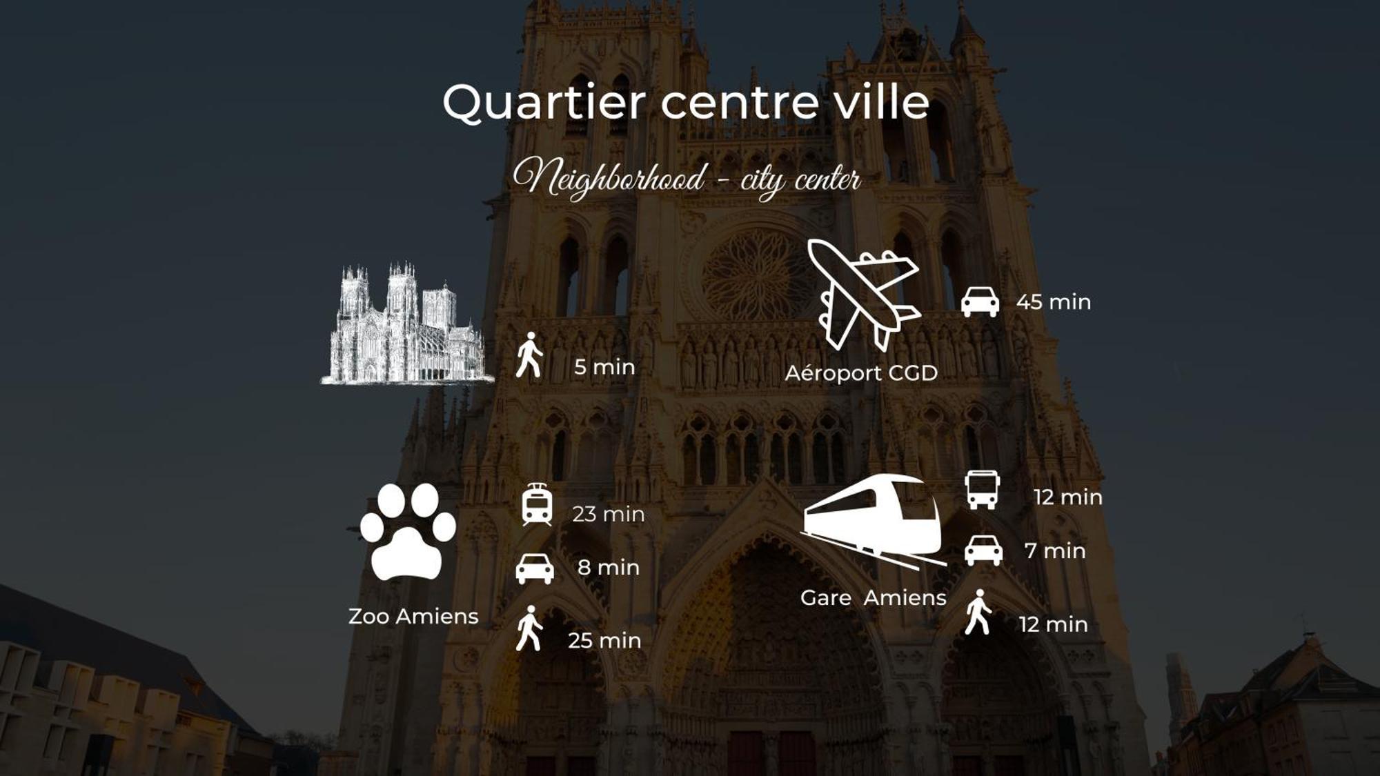 Апартаменты Le Jardin Secret D'Amiens Hypercentre Cathedrale, Parking Экстерьер фото